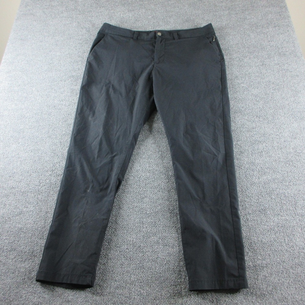 UNTUCKit‎ Traveler Pant 2.0 Pants Mens 36x29 Black Slim Microfiber Stretch Chino